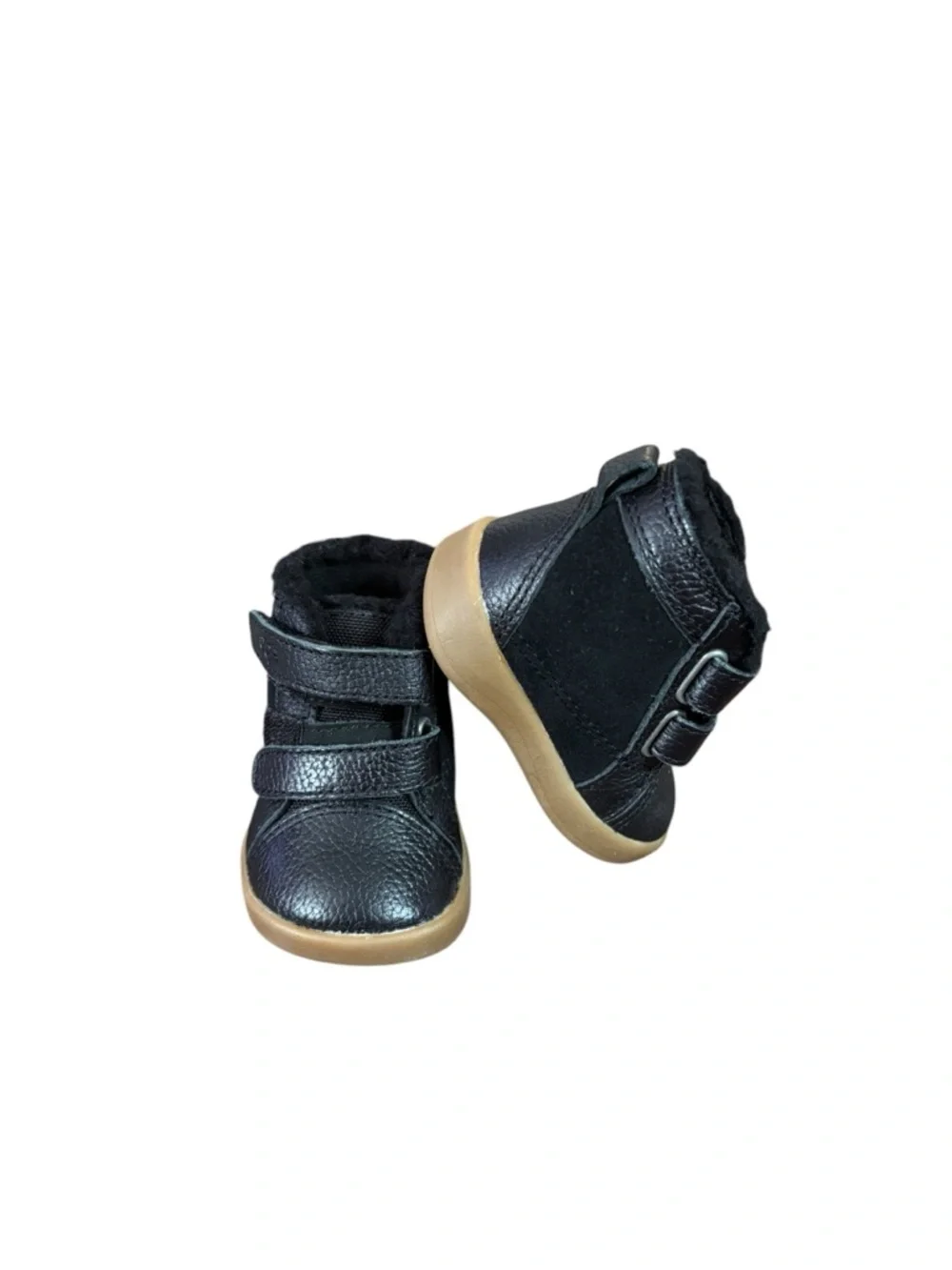 UGG Baby Rennon II Black High-Top Boots Size 1 NWT